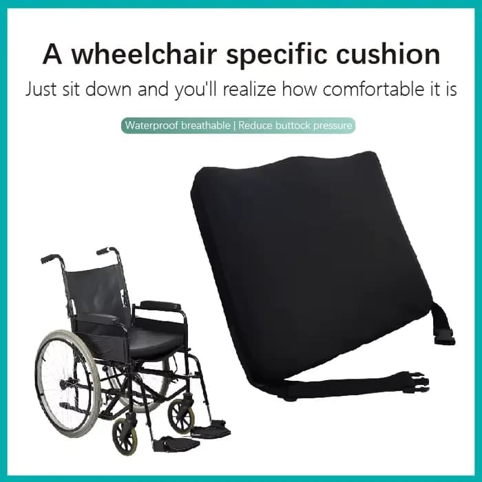Coussin imperméable en gel pour fauteuil roulant