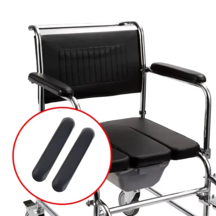Remplacement d'accoudoir de fauteuil roulant en cuir éponge avec vis coussinets de bras
