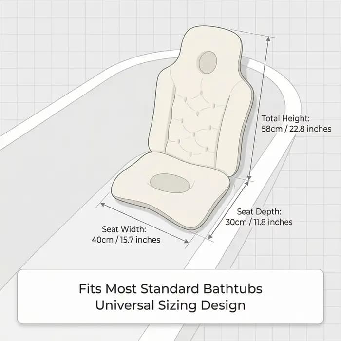 Coussin de bain confortable