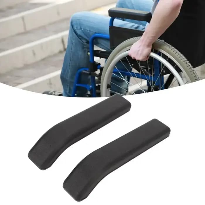 1 paire d'accoudoir universel pour fauteuil roulant avec coussinet à vis