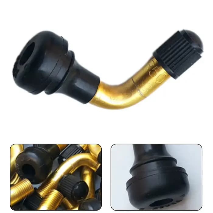 Valve d'air coudée à 90 degrés pour pneus tubeless de trottinette électrique de 10 pouces