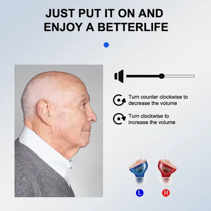 Prothèses auditives pour surdité personnes âgées aide auditive numérique réglable Micro sans fil Mini amplificateur de son d'oreille Invisible Audifonos