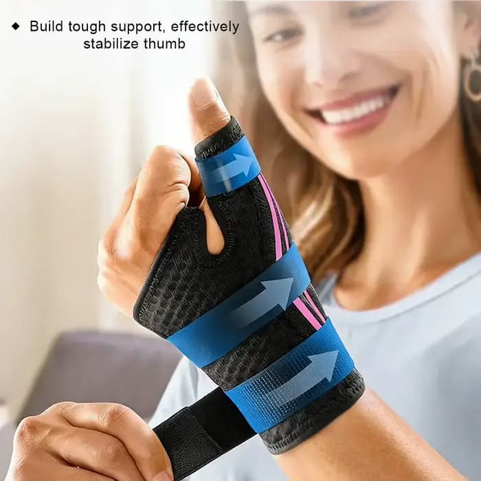 Attelle de pouce réglable pour l'arthrite