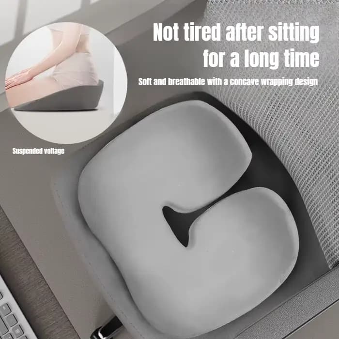 Nouveau coussin de siège auto 2026 antidérapant orthopédique en mousse à mémoire de forme pour le coccyx