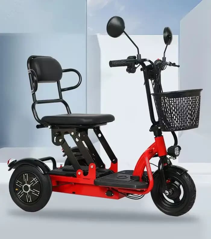 Mini scooter de mobilité électrique pliable à 3 roues
