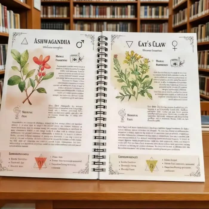 Manuel de guérison naturelle, guide relié en spirale sur les remèdes à base de plantes et le soutien de la santé holistique avec des protocoles étape par étape