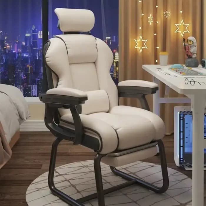 Chaise d'ordinateur chaise de Gamer confortable ergonomique chaise en forme d'arc bureau sédentaire réunion dortoir chaises tabouret de bureau à domicile