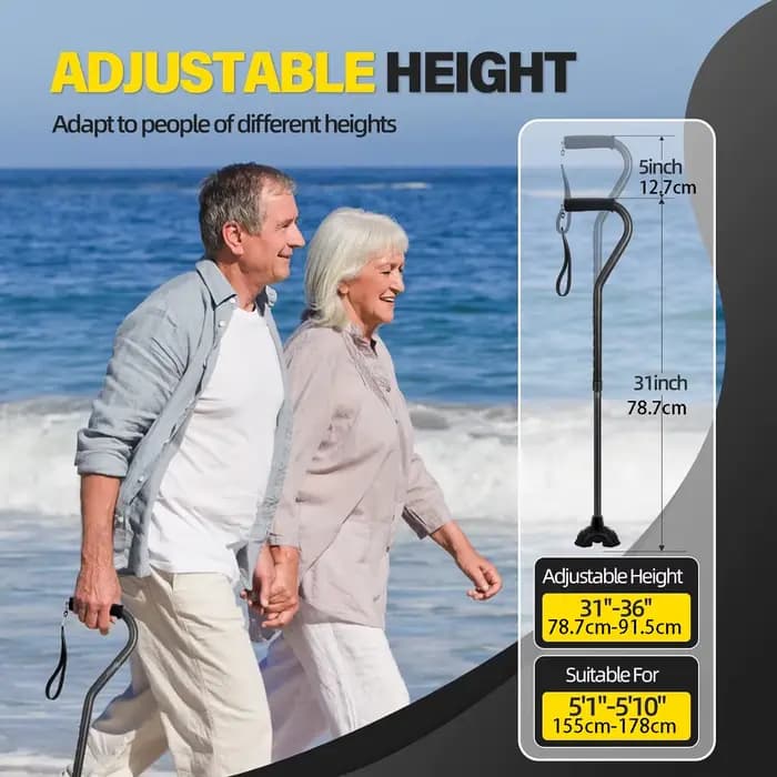 Canne de marche pliable pour hommes et femmes