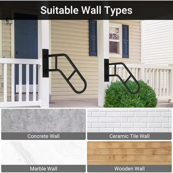 Rampe en fer durable, design en U