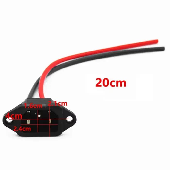 Port de chargeur de batterie de Scooter électrique avec connecteur de prise à 3 broches