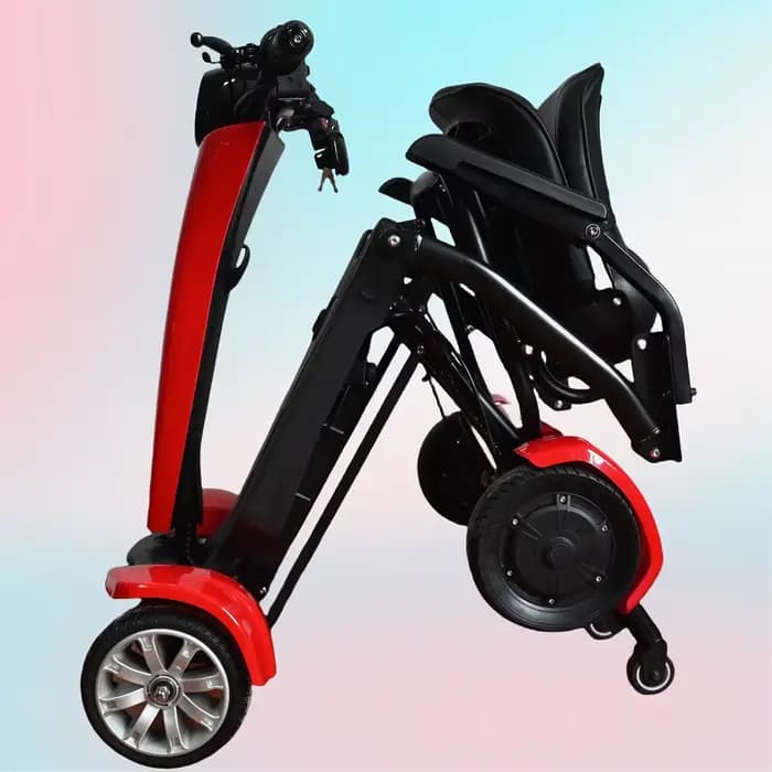 Fauteuil Roulant Électrique Pliable existent, 4 Roues, Double Moteur, 2025