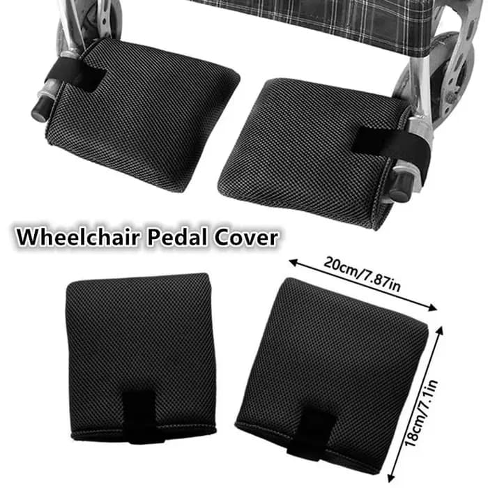 1 paire de coussinets de repose-pieds pour fauteuil roulant