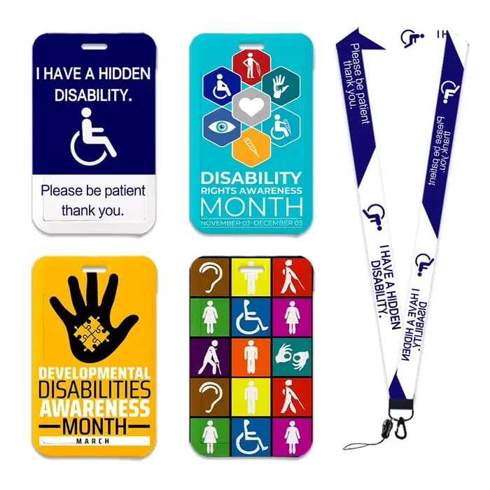 Porte-carte de soutien pour personnes handicapées