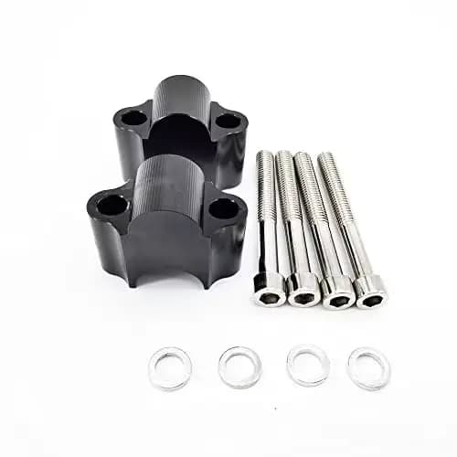 Support de montage de barre de guidon noir, 7/8 "-22mm, pour moto, Dirt Bike