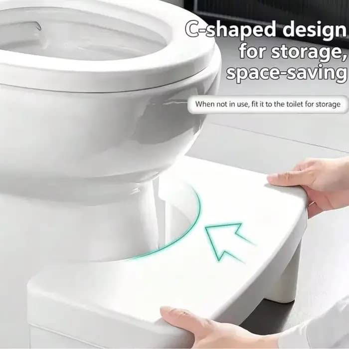 Repose-pieds de salle de bain à double usage et tabouret de toilette antidérapant