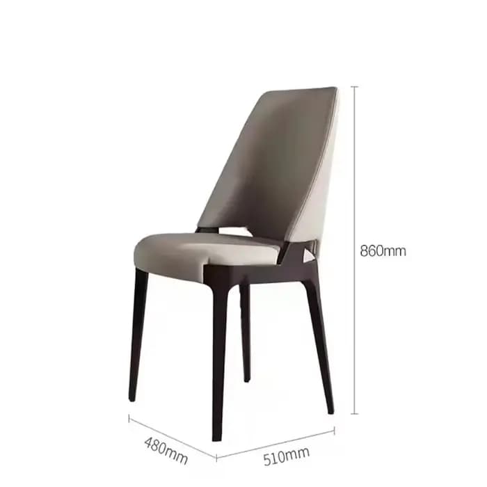 Chaises de salle à manger de luxe modernes, confortables et ergonomiques, en cuir, de styliste, Ensembles tendance, meubles de Salle à manger