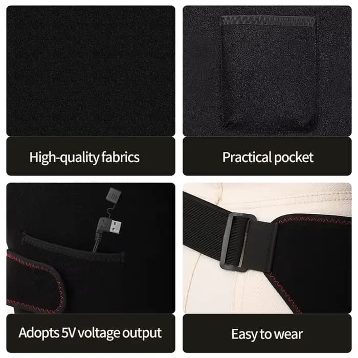 HIP Wrap chauffant électrique – Masseur HIP – Réglage à 3 niveaux – Relaxation musculaire des hanches