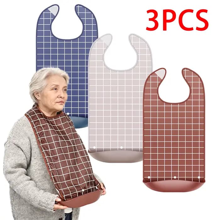 Bavoirs pour adultes, 3 pièces