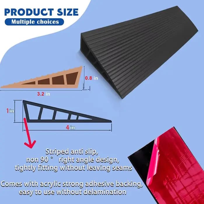 Rampes de seuil flexibles pour tapis à carrelage