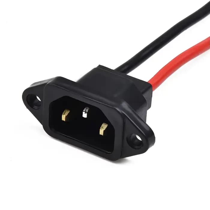 Port de chargeur de batterie de Scooter électrique avec connecteur de prise à 3 broches