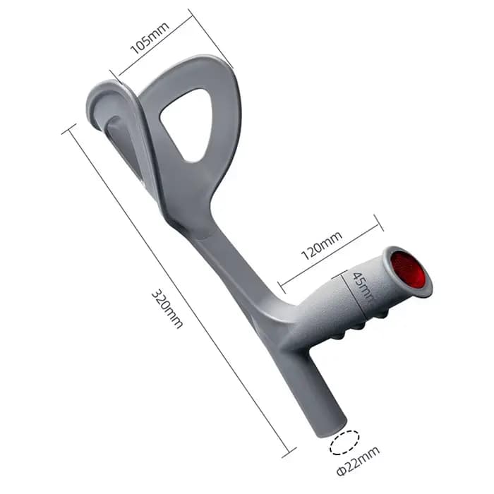 Poignée ergonomique de remplacement pour accessoires de canne