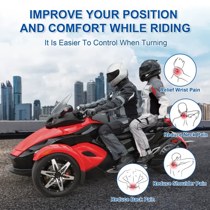Rehausseurs de guidon Pullback pour Can Am Spyder RS RS-S GS 2008 2009 2010 2011 2012 Poignée en aluminium Riser Moto Accessoire