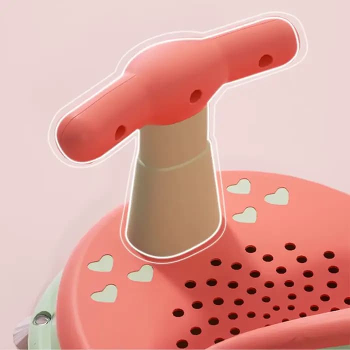 Chaise de bain antidérapante à bord rond pour bébé, dossier confortable, siège de bain pour bébé, accoudoir Portable, siège de douche pour bébé, artefact de bain
