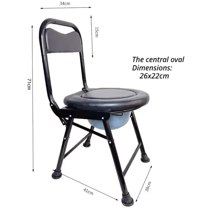 Chaise de toilette mobile pour personnes âgées et femmes enceintes