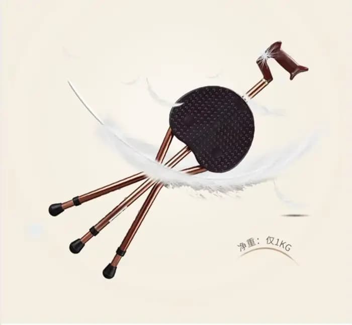 Béquilles et chaises pour personnes âgées
