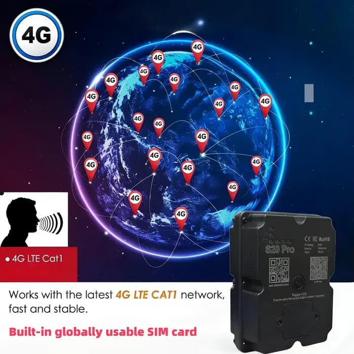 Traceur GPS 4G pour voiture et moto