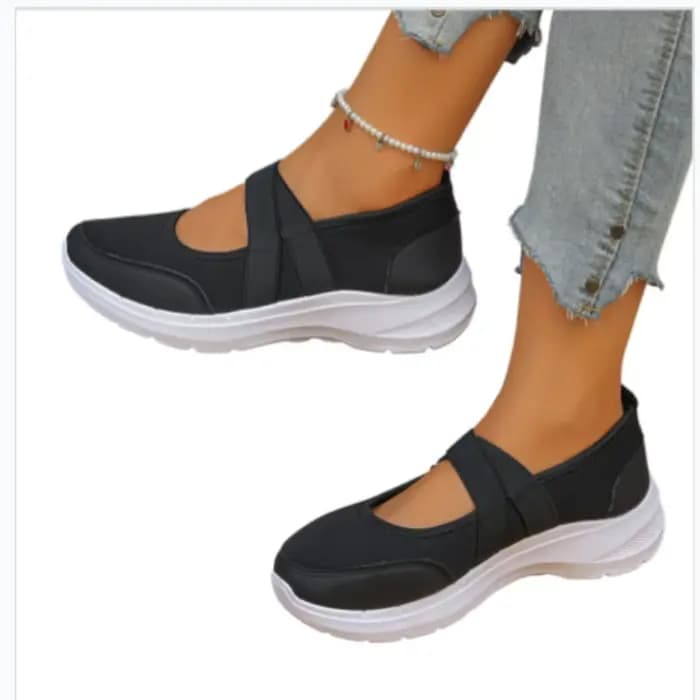 Chaussures décontractées élégantes à bout rond et semelle épaisse pour femme, nouvelle collection printemps/automne, confortables et très tendance
