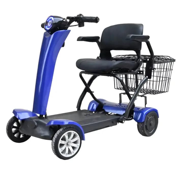 Fauteuil Roulant Électrique Pliable existent, 4 Roues, Double Moteur, 2025