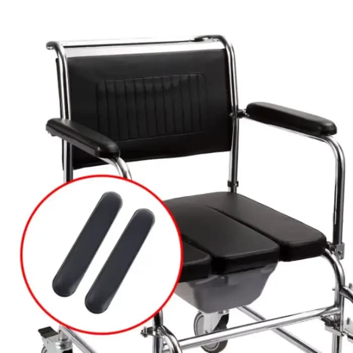 1 paire d'accoudoir universel pour fauteuil roulant avec coussinet à vis