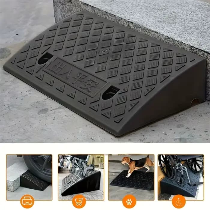 Rampe pour fauteuil roulant de voiture 2 pièces