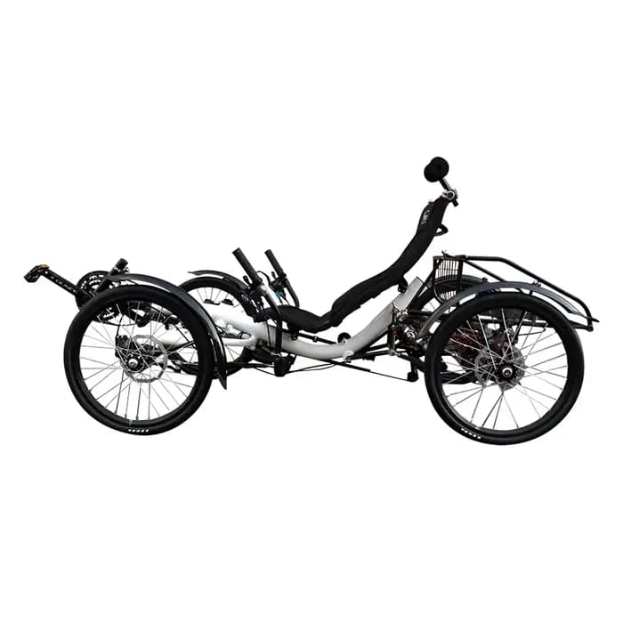 Vélo couché quadricycle confortable pour les longs trajets