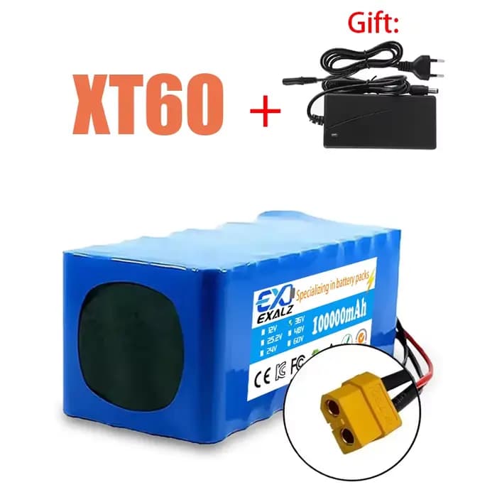 Batterie de scooter électrique 36V 10S4P 100Ah 18650, pack de batteries au lithium avec BMS pour vél