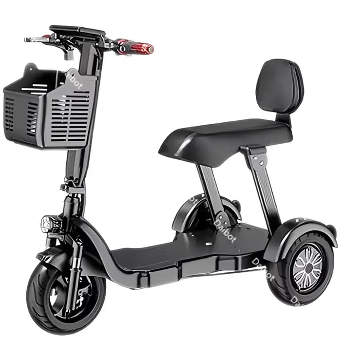 Parent enfant petit Tricycle électrique à 3 roues pliable pour famille aînée 1000W 48V Scooter élect