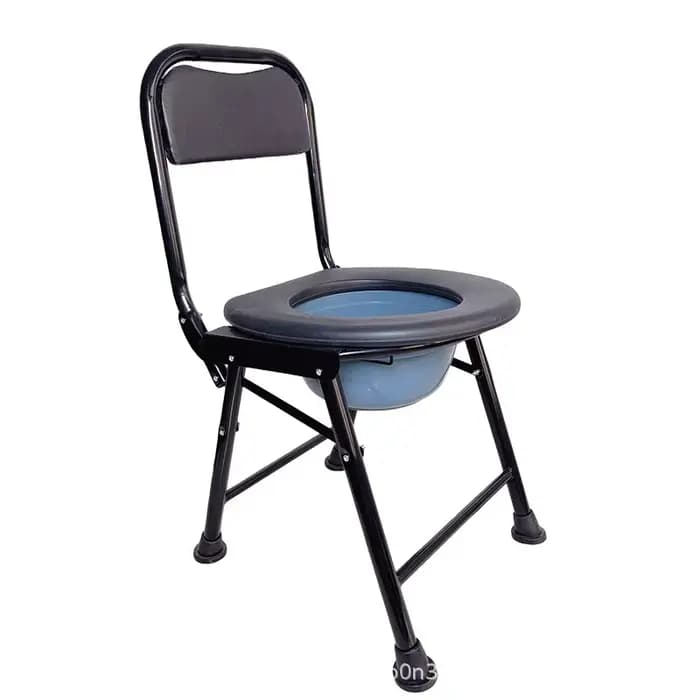 Chaise de toilette mobile pour personnes âgées et femmes enceintes, siège de toilette pliable pour u
