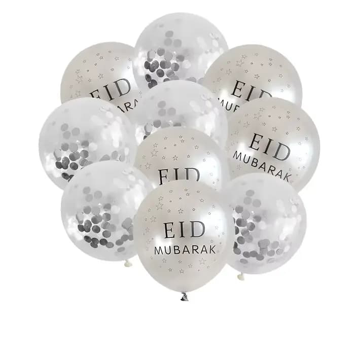 Ballon Eid Mubarak pour la décoration du Ramadan, fournitures de fête musulmane, aide à la maison, a
