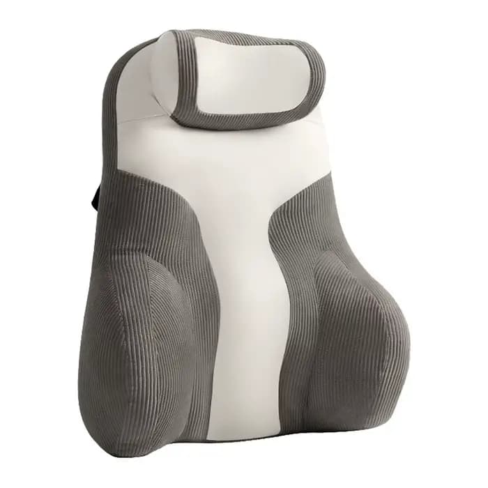 Oreiller de soutien lombaire pour chaise de lit, coussin de lecture ergonomique, oreiller de bras, o