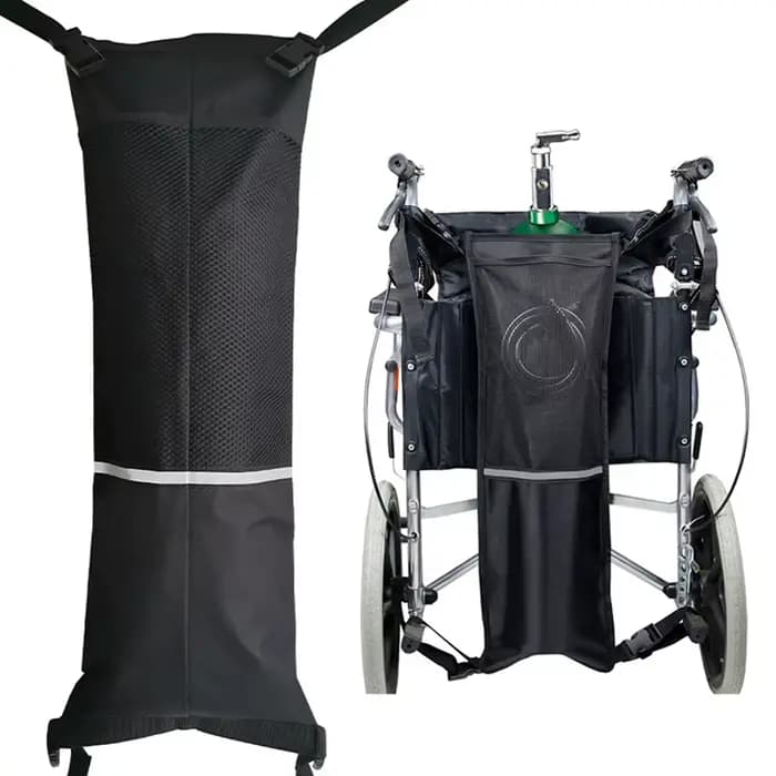 Support de réservoir d'oxygène pour fauteuil roulant, sac à dos cylindrique médical Portable pour su