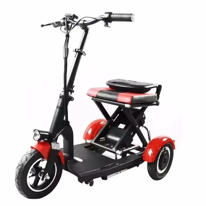 Scooter de mobilité adulte Tricycle électrique pliant à 3 roues 10 pouces 36V 300W vitesse 15 km/h S