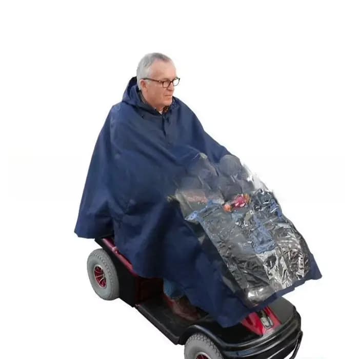 Universel personnes âgées mobilité Scooter imperméable Poncho fauteuil roulant à capuche vélo imperm