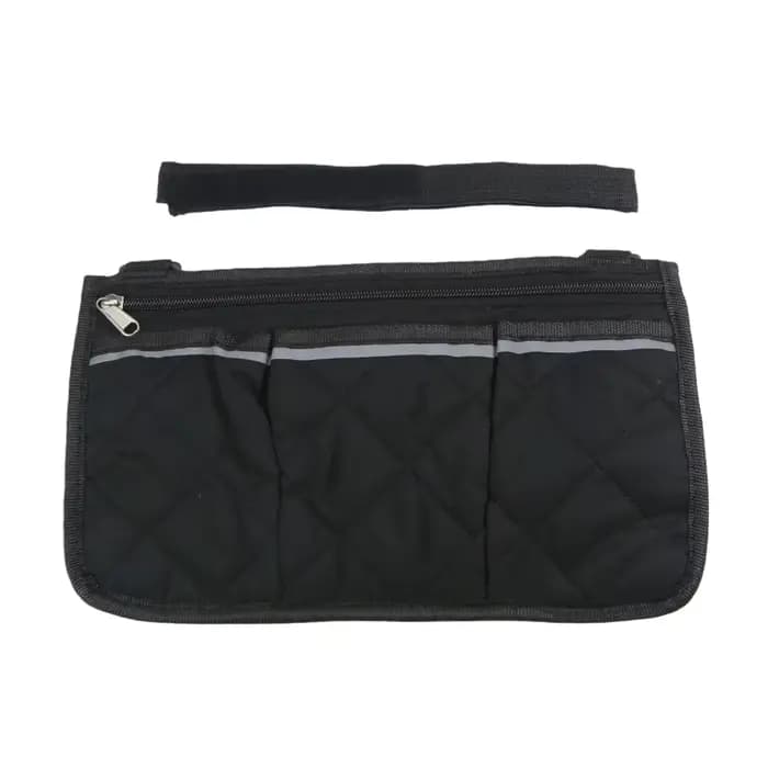 Sac de rangement pour accoudoir de fauteuil roulant avec bande réfléchissante, pochette de rangement