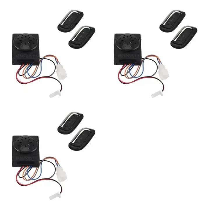 Système d'alarme pour scooter électrique ABUO-3X 36V-72V, double télécommande, accessoires de sécuri