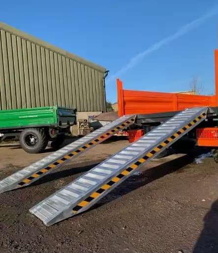Rampe de levage de véhicule Portable robuste 2.5M 3t, rampe de chargement de chariot élévateur en al