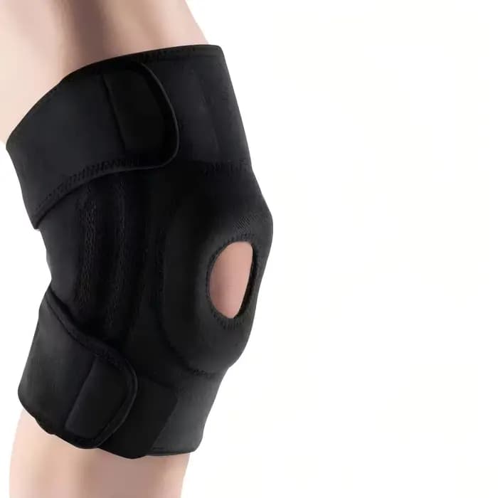 Genouillère avec stabilisateurs latéraux et coussinets en gel pour la rotule, pour un soutien maxima