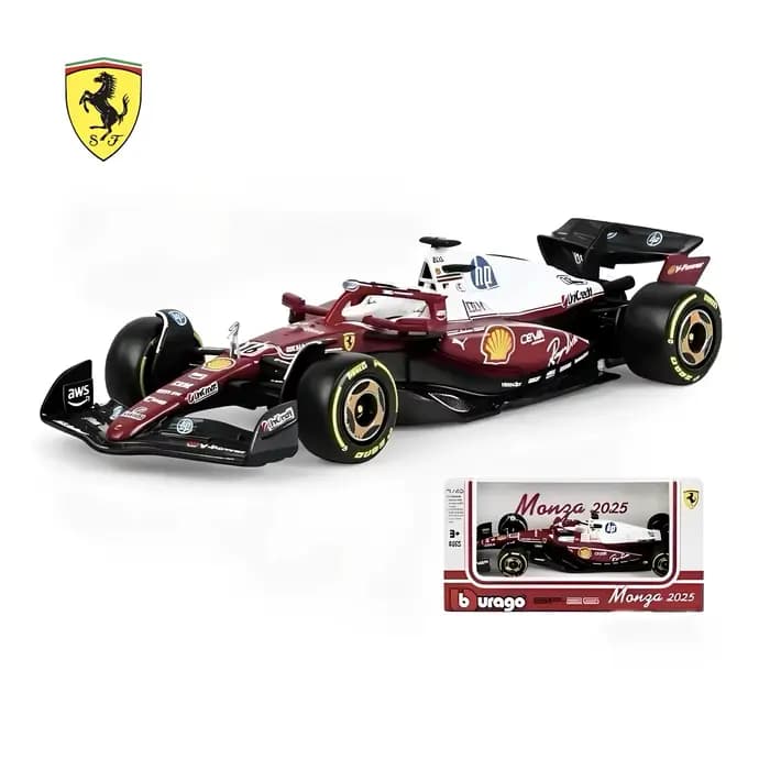 Bburago 1:43 Ferrari Sf25 Sf 25 # 16 # Modèle de voiture de course F1 en alliage moulé sous pression