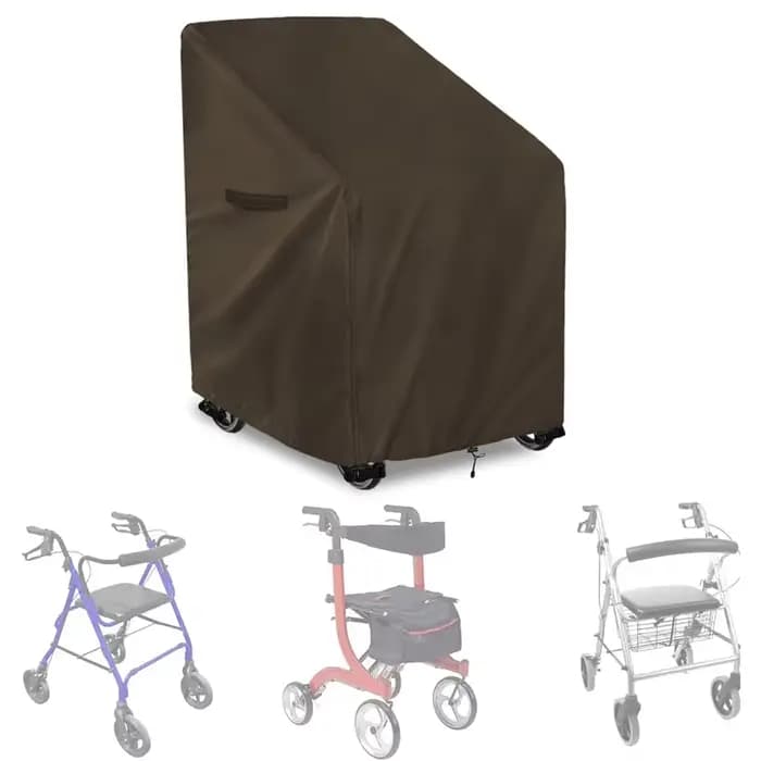 Housse de protection pour déambulateur pliant pour personnes âgées, accessoires pour déambulateur, h
