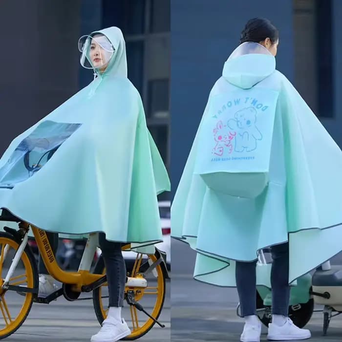 Long imperméable pour scooter électrique et vélo, corps complet, spécial pour la pluie lourde, les s